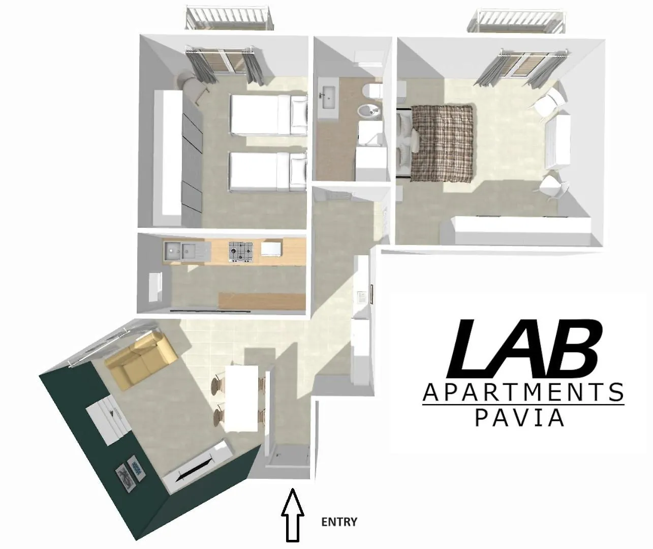 Lab42 City & San Matteo Apartment - 2 Bedrooms Pavia